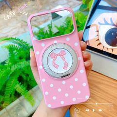 ** Ốp iPhone 17 Pro Max/18 Pro Max nhựa cứng kèm giá đỡ xoay 360 độ