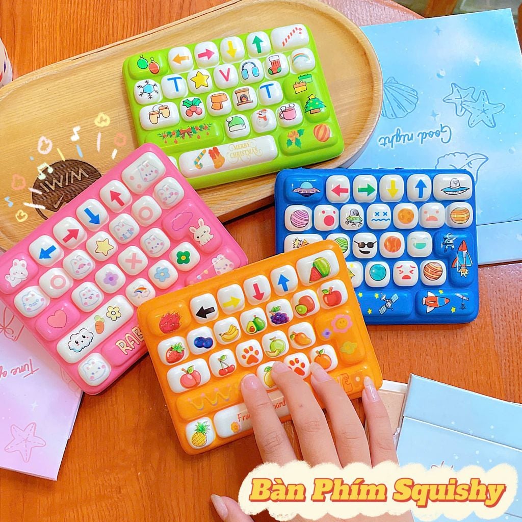 ** Squishy Bàn phím nhiều màu