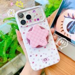 ** Ốp iPhone 17 Pro Max/18 Pro Max 2 lớp nhám trắng sao nhí nhiều màu