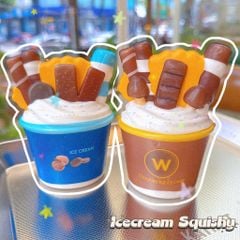 ** Squishy ICE CREAM Ly kem đủ màu
