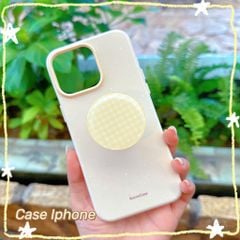 ** Ốp iPhone 15 6.1 dẻo Bonne kèm Pop caro tròn loại dán
