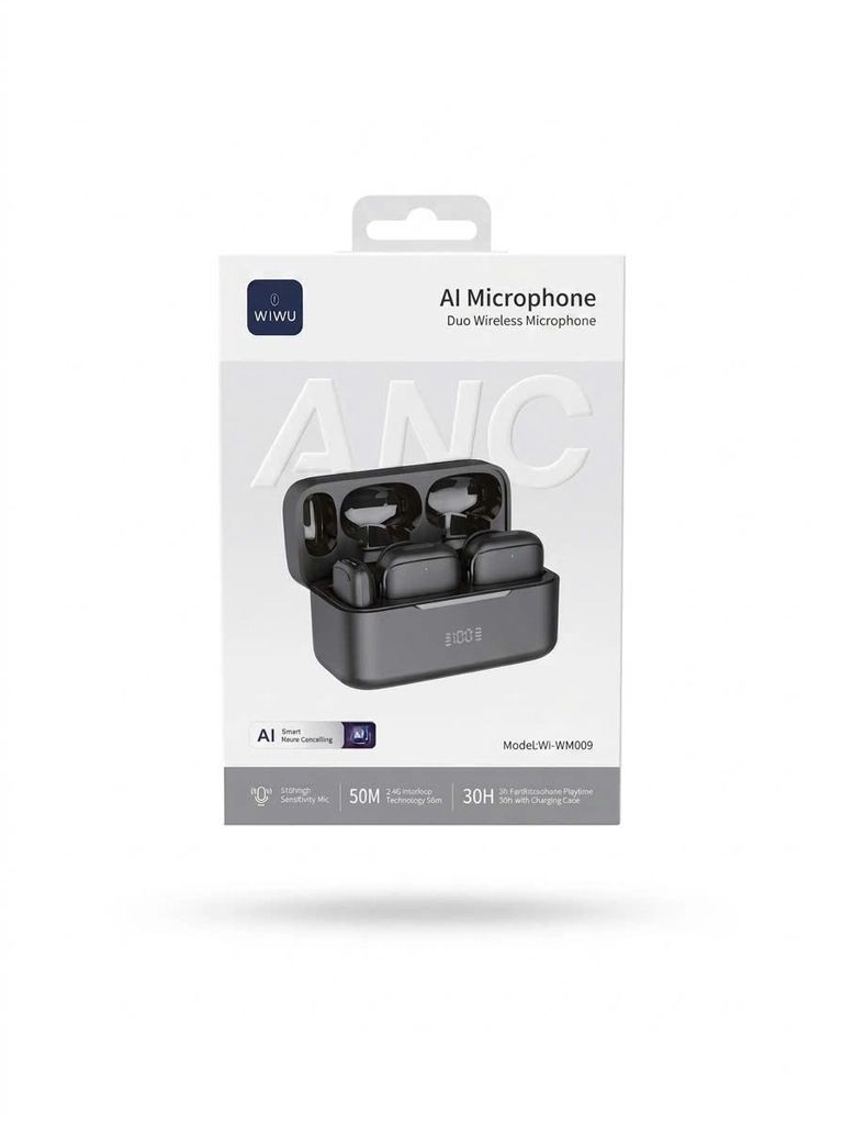 ** Micro cài áo Wiwu WM009 2 Mic Cổng Type C