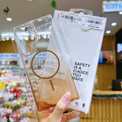 Ốp SS S23 Ultra Likgus lưng trong viền cứng magsafe loang màu