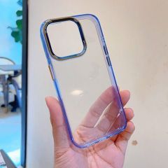 Ốp iPhone 12 Pro max Likgus trong viền màu trong viền camera chữ