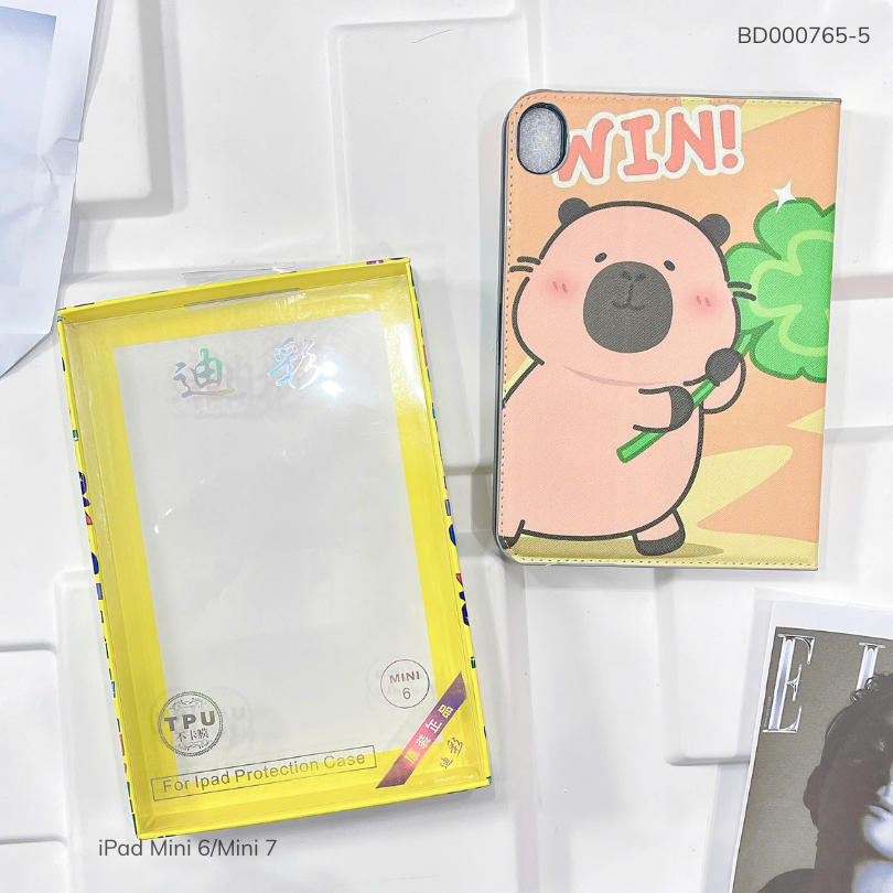 Bao da Ipad Mini 6/Mini 7 vân da sần cute