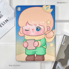 Bao da Ipad 10.2/10.5 Inch vân da sần cute
