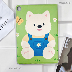 Bao da Ipad 10.2/10.5 Inch vân da sần cute