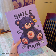 Bao da Ipad Gen 10/Gen 11 vân da sần cute