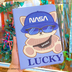 Bao da Ipad Gen 10/Gen 11 vân da sần cute