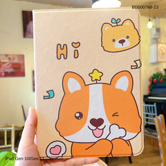 Bao da Ipad Gen 10/Gen 11 vân da sần cute