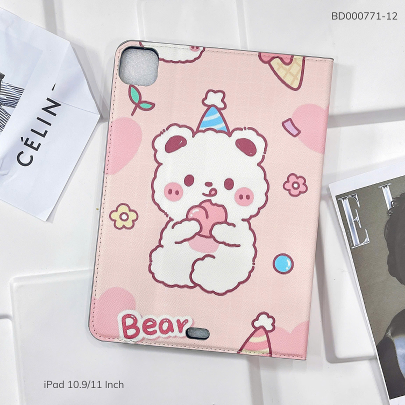 Bao da Ipad Pro 11 Inch 2020/2024/,Air4/5 10.9 Inch vân da sần cute