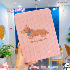 Bao da Ipad Pro M4 inch lưng trong in hình