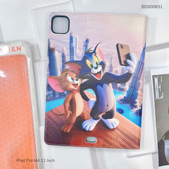 Bao da Ipad Pro M4 11 Inch/Pro M5 11 inch Lishen vân da sần cute