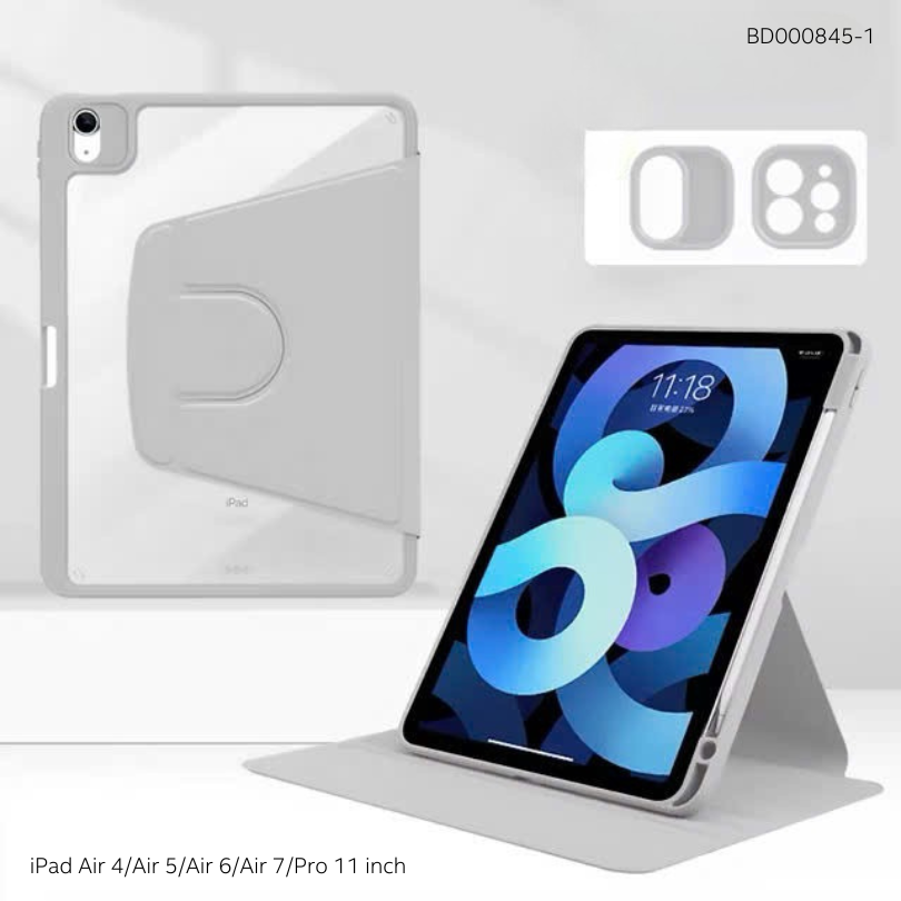 Bao da iPad Air 4/Air 5/Air 6/Air 7/Pro 11 inch lưng trong xoay 360 độ