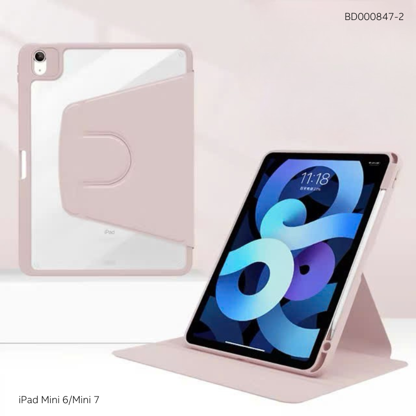Bao da iPad Mini 6/Mini 7 lưng trong xoay 360 độ