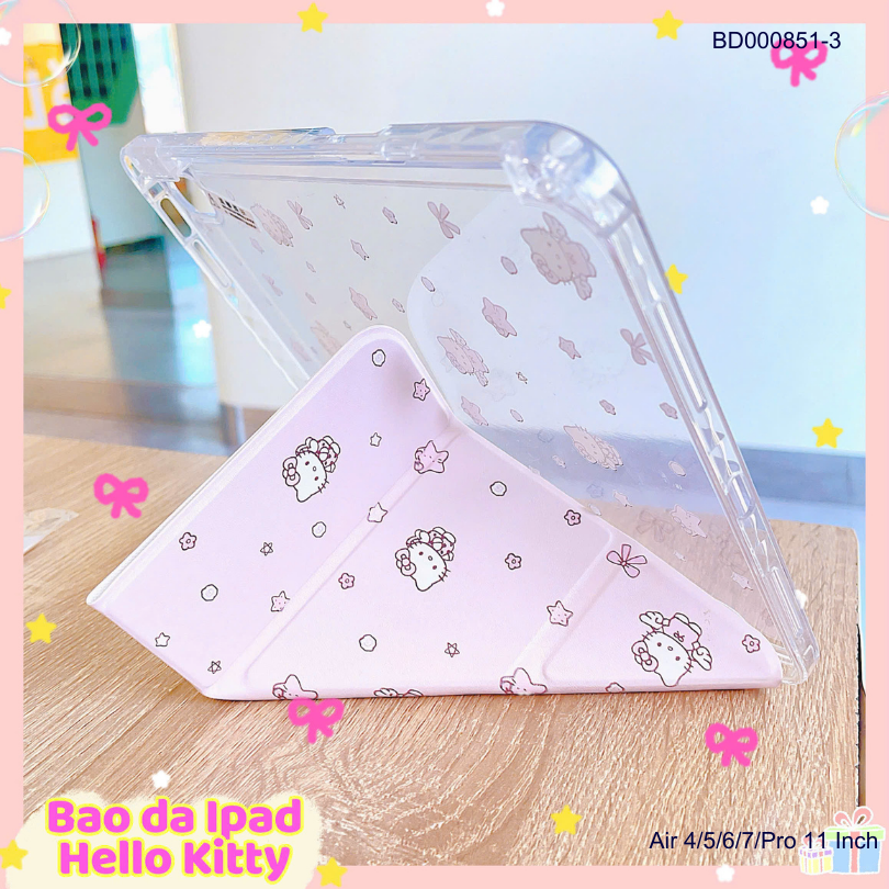 ** Bao da iPad Gen 10/Gen 11 lưng trong in hình chống sốc