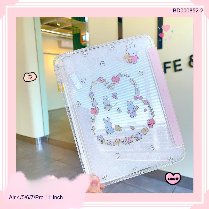 ** Bao da iPad Air 4/Air 5/Air 6/Air 7/Pro 11 inch lưng trong in hình chống sốc