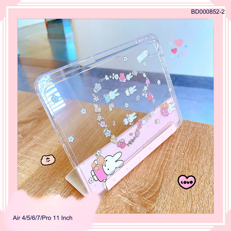 ** Bao da iPad Air 4/Air 5/Air 6/Air 7/Pro 11 inch lưng trong in hình chống sốc