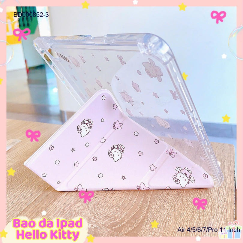 ** Bao da iPad Air 4/Air 5/Air 6/Air 7/Pro 11 inch lưng trong in hình chống sốc