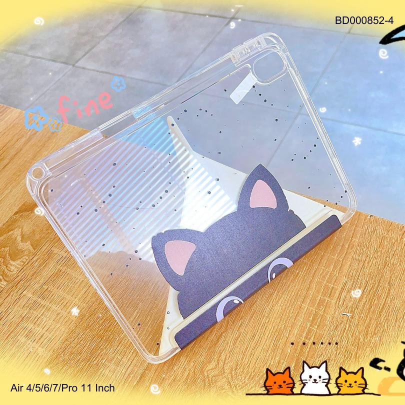 ** Bao da iPad Air 4/Air 5/Air 6/Air 7/Pro 11 inch lưng trong in hình chống sốc