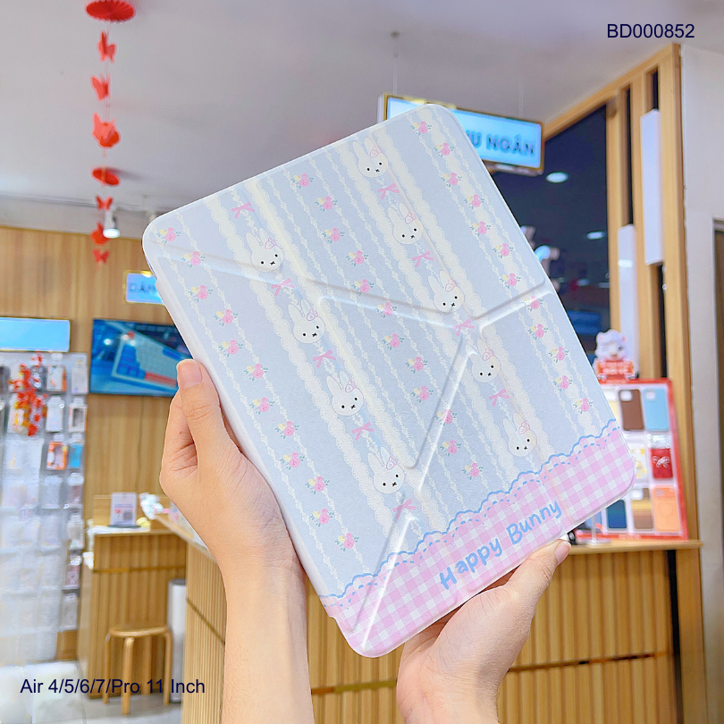 ** Bao da iPad Gen 10/Gen 11 lưng trong in hình chống sốc