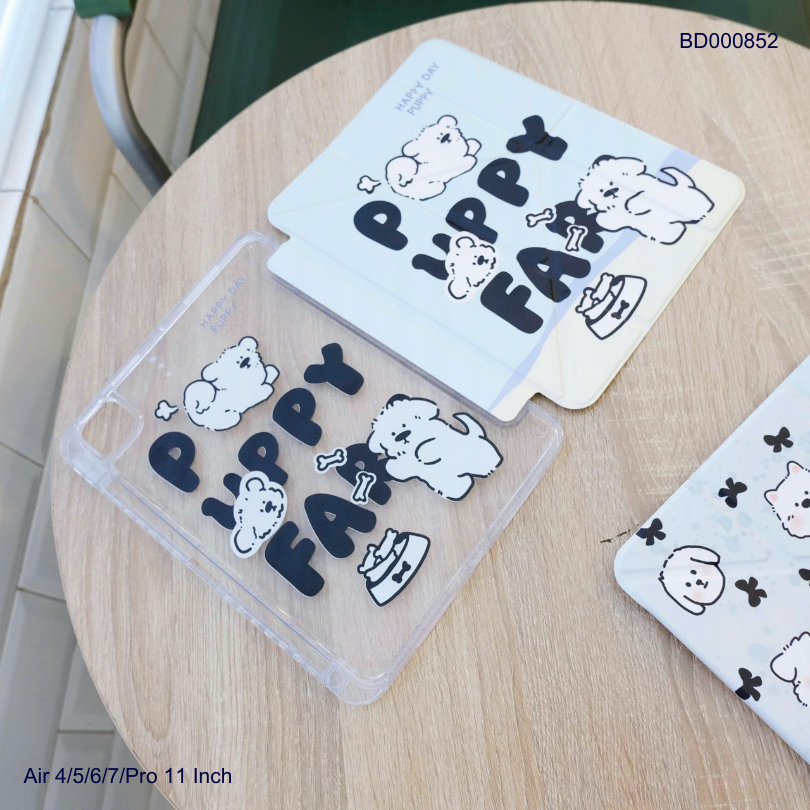 ** Bao da iPad Air 4/Air 5/Air 6/Air 7/Pro 11 inch lưng trong in hình chống sốc