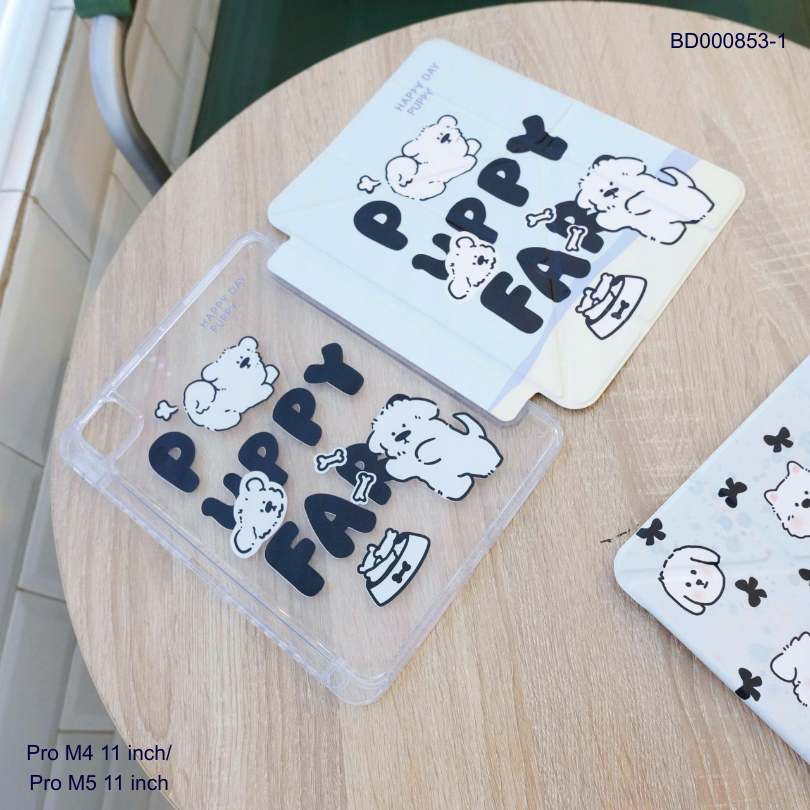 ** Bao da iPad Pro M4 11 inch/Pro M5 11 inch lưng trong in hình chống sốc