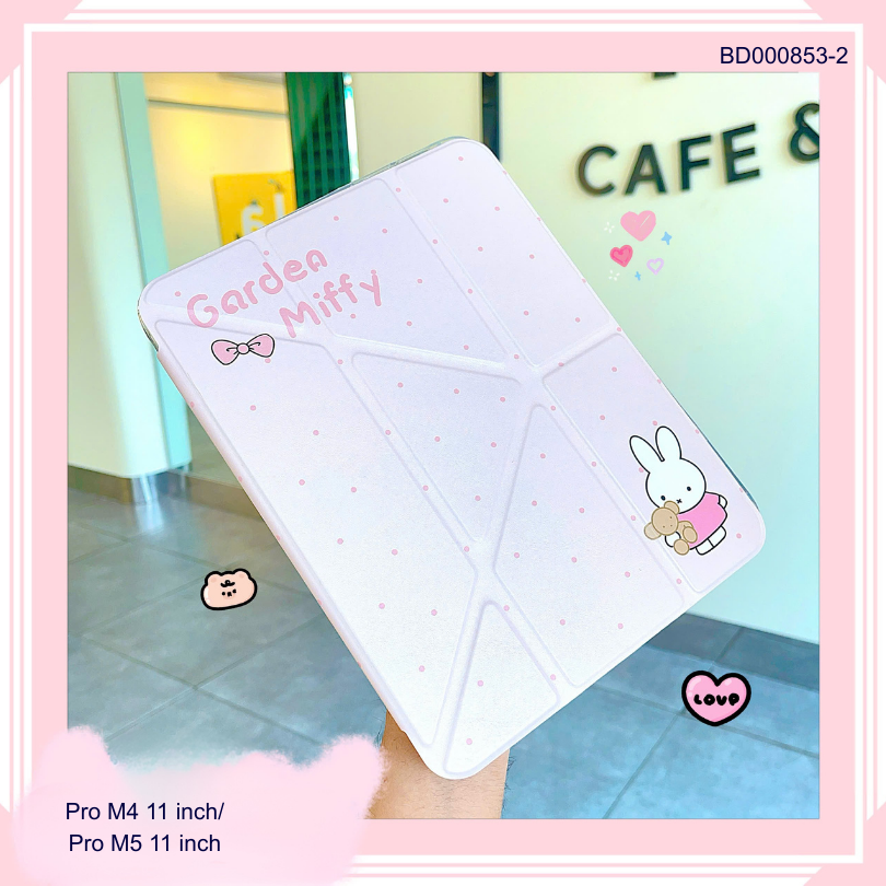 ** Bao da iPad Pro M4 11 inch/Pro M5 11 inch lưng trong in hình chống sốc