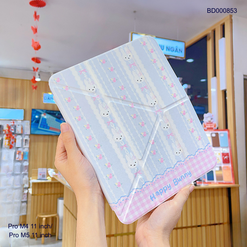 ** Bao da iPad Pro M4 11 inch/Pro M5 11 inch lưng trong in hình chống sốc