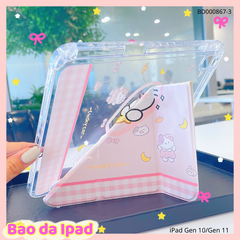 Bao da iPad Air 4/Air 5/Air 6/Air 7/Pro 11 inch dẻo trong in hình cute
