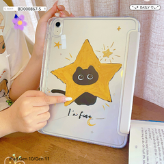 Bao da iPad Gen 10/Gen 11 dẻo trong in hình cute