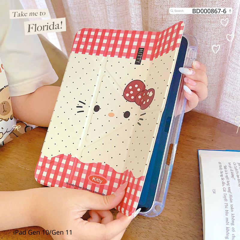 Bao da iPad Air 4/Air 5/Air 6/Air 7/Pro 11 inch dẻo trong in hình cute