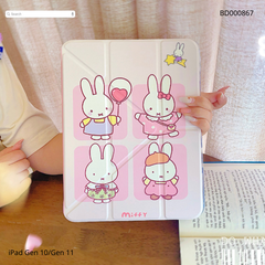 Bao da iPad Gen 10/Gen 11 dẻo trong in hình cute