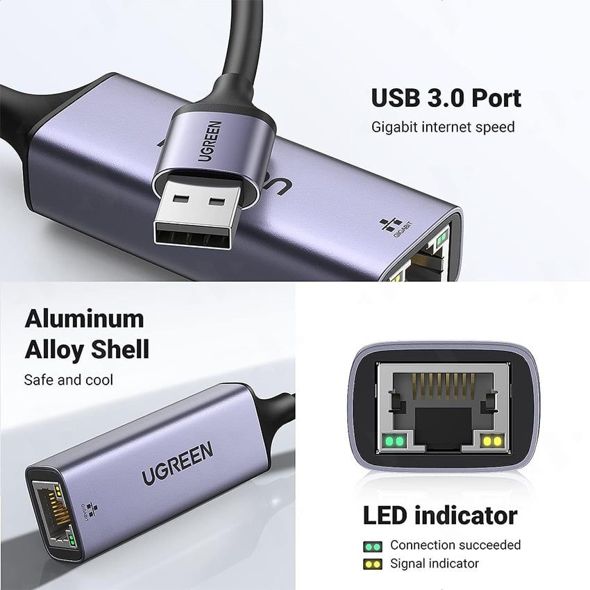 [C] ** Chuyển USB ra Lan Ugreen CM209 3.0