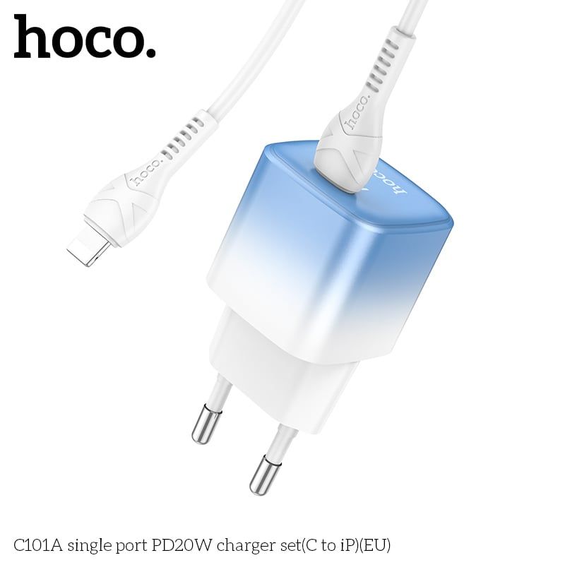 Bộ sạc Type C to Lightning Hoco C101A 20W