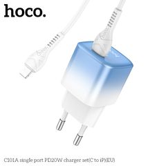 Bộ sạc Type C to Lightning Hoco C101A 20W