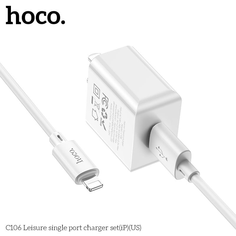 Bộ sạc Lightning Hoco C106