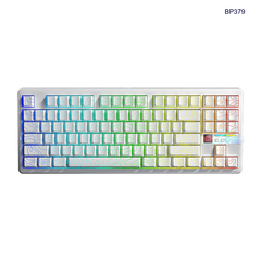 ** Bàn phím cơ 3 mode Aula F87 Pro V2 trắng Contour, Star Vector switch