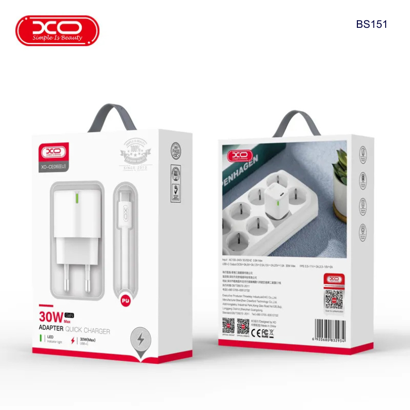 Bộ sạc Lightning XO CE06 1C 30W