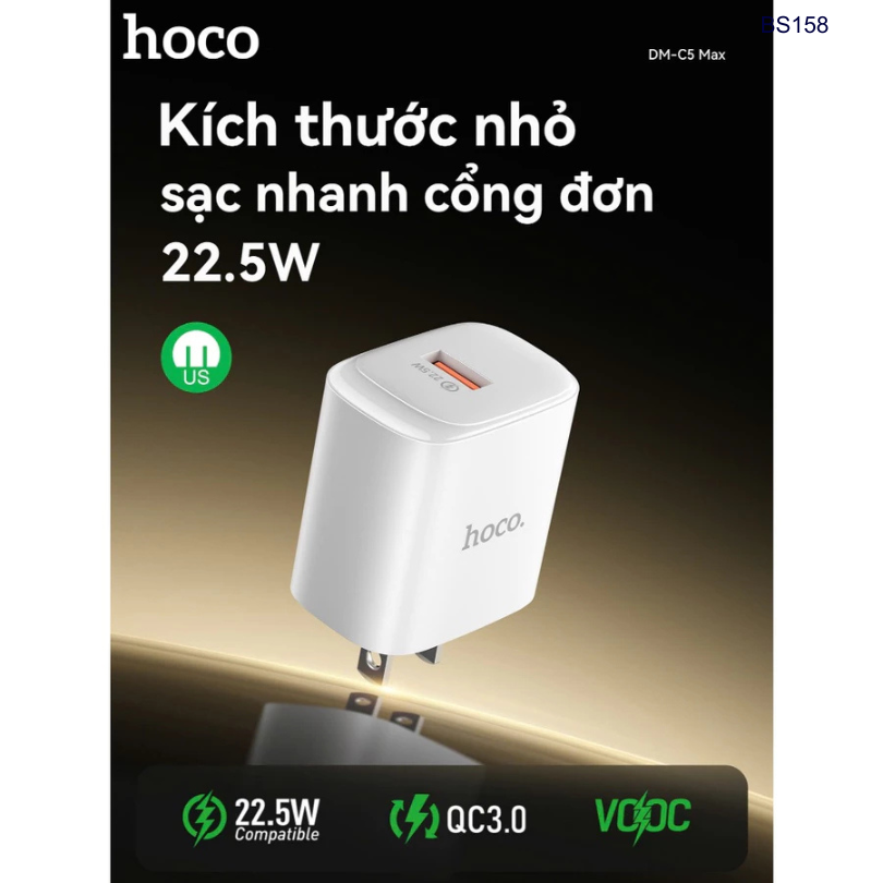 Bộ sạc Type C Hoco DM-C5 22.5W