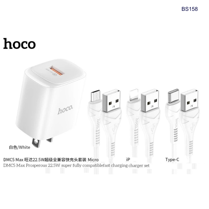 Bộ sạc Type C Hoco DM-C5 22.5W