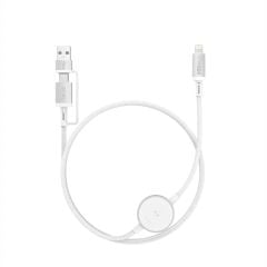 [C] Cáp 2 in 1 Wiwu Titanlink Lightning + Apple Watch
