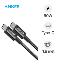 [C] Cáp Type C to Type C Anker A8753 60W 1.8m