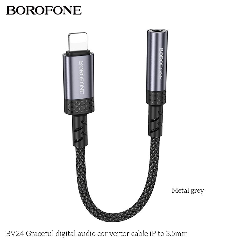 Chuyển Lightning ra 3.5m Borofone BV24
