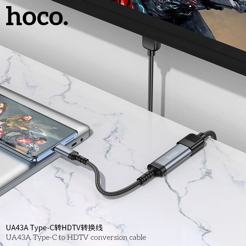 Chuyển Type C sang Hdmi Hoco UA43A 20cm