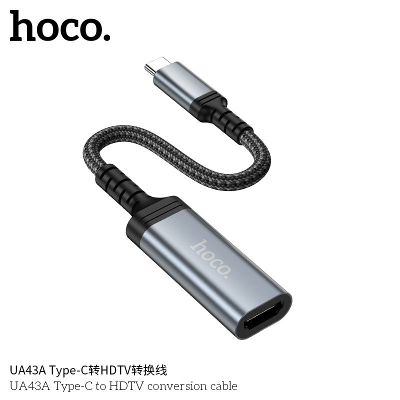 Chuyển Type C sang Hdmi Hoco UA43A 20cm