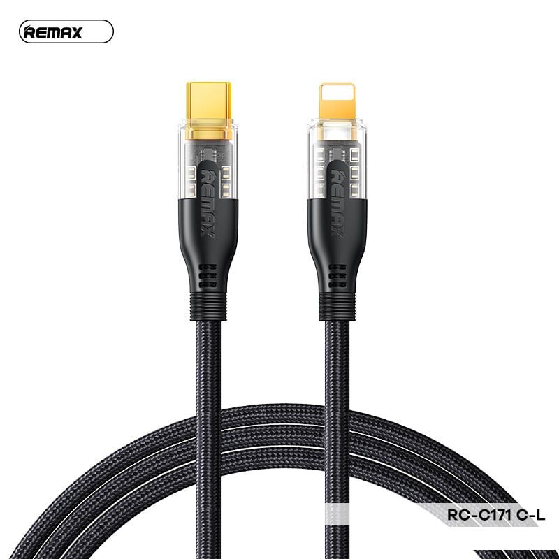 [C] Cáp Type C to Lightning Remax RC-C171 30W 1.2m