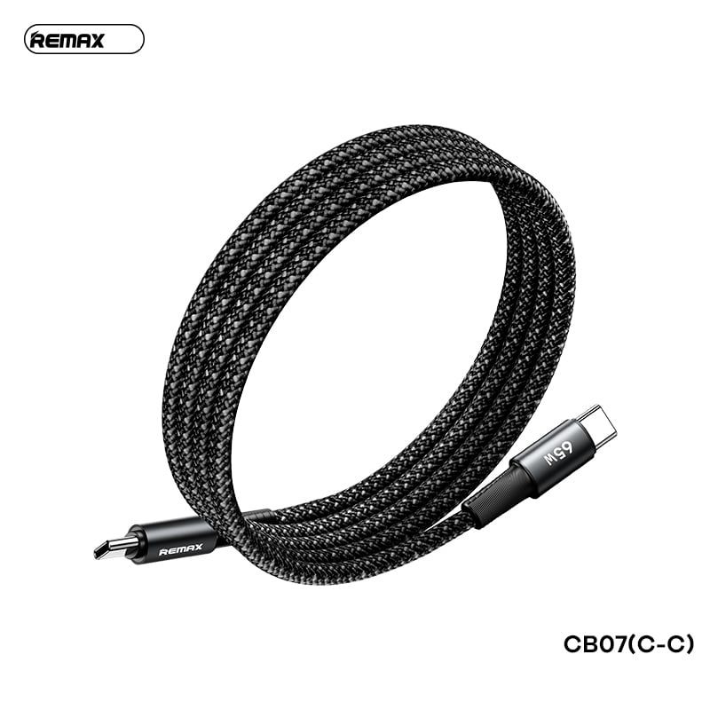 Cáp Type C to Type C Remax CB07 65W 1m từ tính