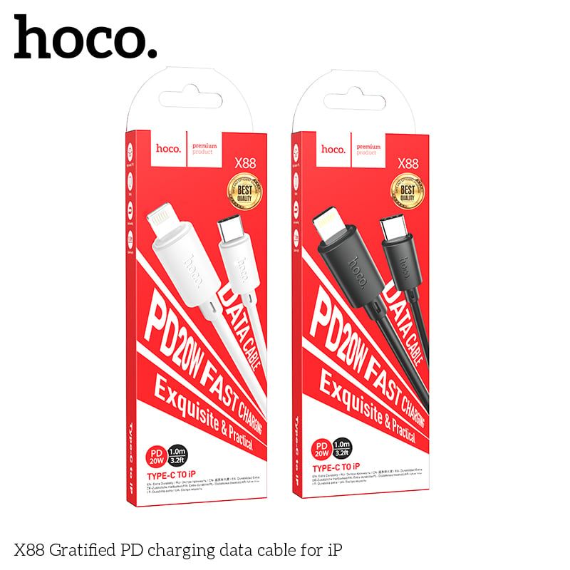 ** Cáp Type C to Lightning Hoco X88 1m