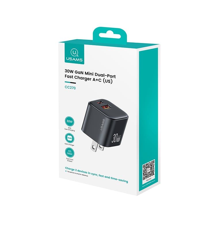 [C] ** Cóc sạc Usams CC270 1U 1C 30W